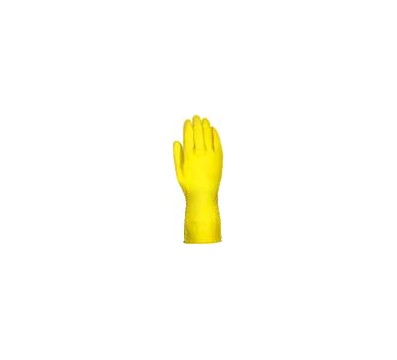 Luva de Latex Amarela Acabamento Flocado LTX 700