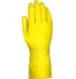 Luva de Latex Amarela Acabamento Flocado LTX 700